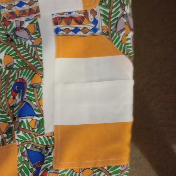 BNWOT Tory Burch Printed Silk pants  In Something Wild Stripe size 10 - Picture 10 of 12